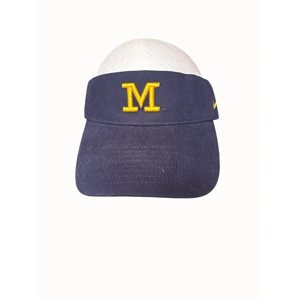 Nike Michigan Wolverines‎ Adjustable Visor Cap embroidered UofM
